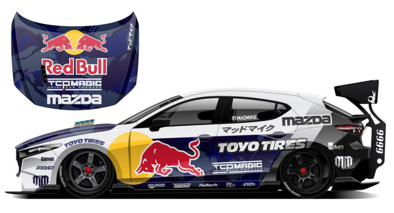 Nejbláznivější Mazda 3 všech dob? Mad Mike představil speciál pro Pikes Peak