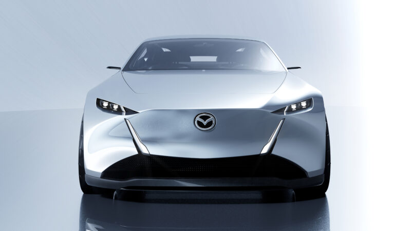 Mazda Vision X-Coupe je čtyřdveřové kupé, co navrací přeplňovaný Wankel, a dokáže čistit vzduch za jízdy